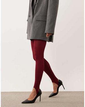 ASOS Medias Con Estribo En - Rojo