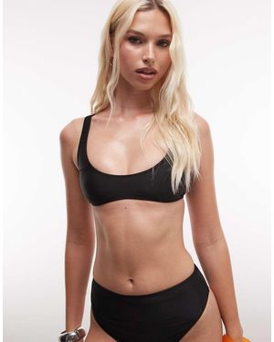 Collusion Cropped Bikinitop - Zwart