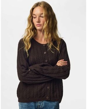 Pieces Strickjacke - Schwarz