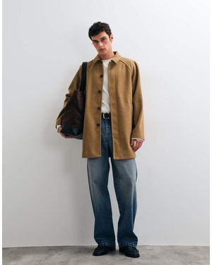 ASOS Wool Look Coat - Natural