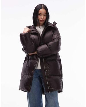 ARKET Down Longline Hooded Puffer - Blue