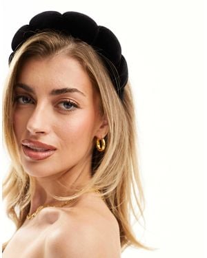 Glamorous Padded Hairband - Brown
