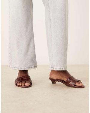 ALDO Scarletta Slip On Heeled Sandal - Natural