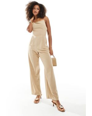 NARRATED Strappy Back Jumpsuit - Natural