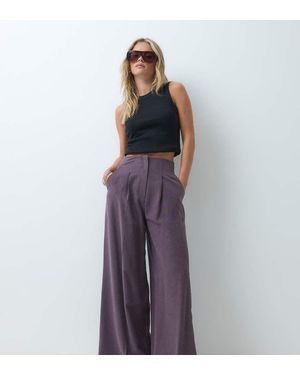Miss Selfridge Pantalón Palazzo Fluido De Sastre En -Morado
