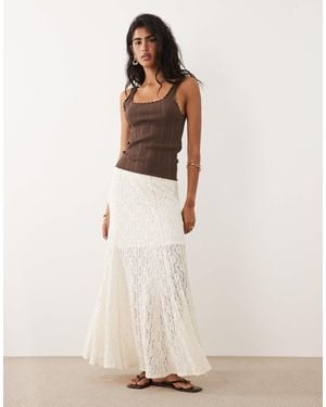 Jdy Lace Maxi Skirt - Natural