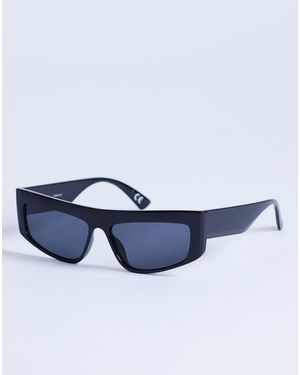 TOPSHOP Malta Visor Large Sunglasses - Blue