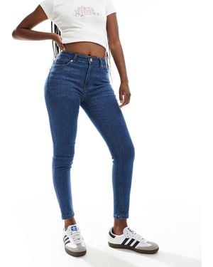 Don't Think Twice Dtt Jo Mid Rise Skinny Jeans - Blue