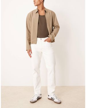 Abercrombie & Fitch Straight Leg Jean - Natural