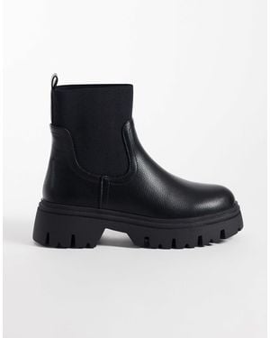 SEQWL Twirl Chunky Chelsea Boots - Black