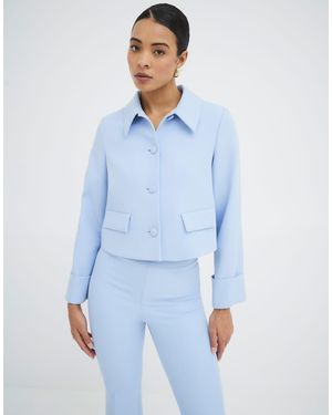 River Island Structured 60S Jacket - Blue
