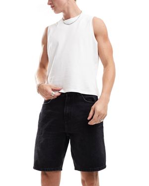 Pull&Bear Denim Shorts - Black