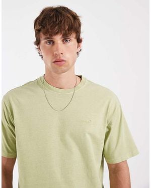 Levi's Camiseta Claro De Estilo Vintage Con Etiqueta Roja - Verde