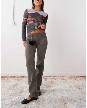 Weekday Corduroy Broek - Groen