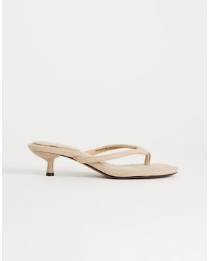 TOPSHOP Sandalias De Dedo De Tacón Medio Axel De -Neutro