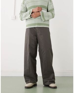 Weekday Straight Wide Leg Chino Pants - White