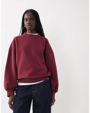 ASOS Oversized Sweatshirt - Red