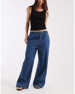 Tommy Hilfiger Pull On Chambray Trousers - Blue