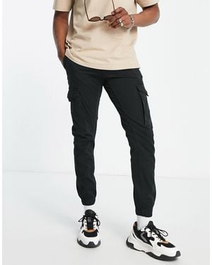 Jack & Jones Intelligence Cuffed Cargo Trouser - Black