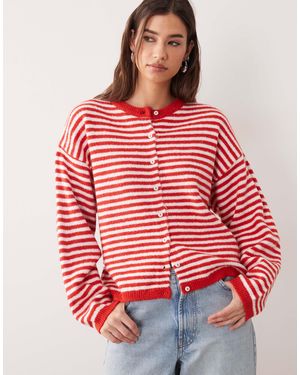 ASOS – leichte, locker geschnittene strickjacke - Rot