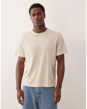 Abercrombie & Fitch Camiseta De Canalé Premium De -Neutro