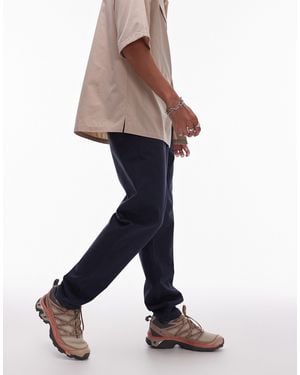 TOPMAN Tapered Chino Pants - Blue