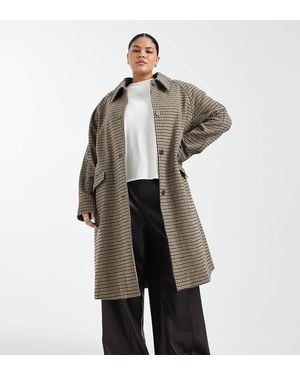 ASOS Asos Design Curve Quilt Lined Mid Length Coat - Multicolour