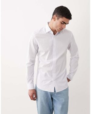 Mango 100% Cotton Long Sleeve Shirt - White