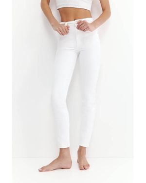 Pull&Bear High-Waist Skinny Jeans - White