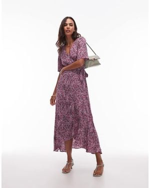 & Other Stories Midaxi Wrap Dress - Purple