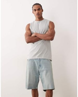 Jack & Jones Alex baggy Denim Shorts - Grey