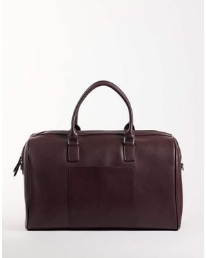 ASOS Faux Leather Holdall Bag - Purple
