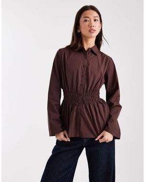 Cotton On Gathered Long Sleeve Shirt