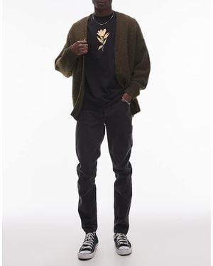 TOPMAN Stretch Skinny Jeans - Black