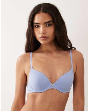 ASOS Sujetador Básico Moldeado De Canalé - Azul