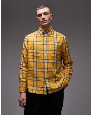 Tommy Hilfiger Twill Check Relaxed Long Sleeve Shirt - Metallic