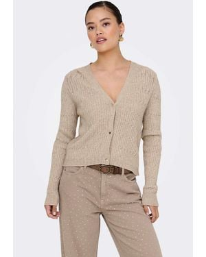 ONLY – strickjacke - Natur