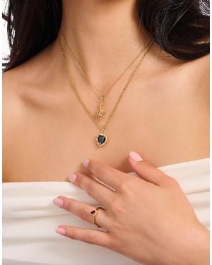 Thomas Sabo Heart Pendant Necklace With - Black
