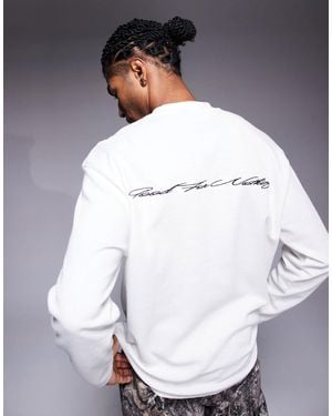 Good For Nothing – langärmliges oversize-t-shirt - Grau