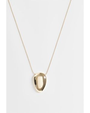 ASOS Ketting Met Klein Ovaal Hangertje - Wit