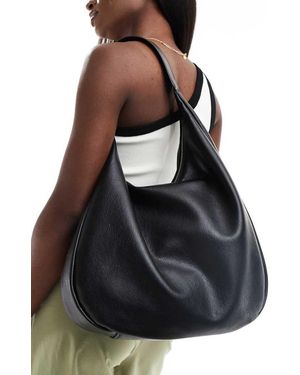Pull&Bear Slouchy City Bag - Black