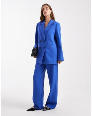 Y.A.S Tailored Wide Leg Trouser Co-ord - Blue