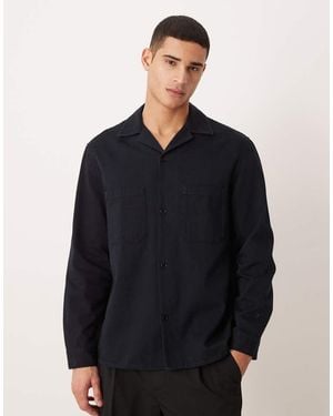 ARKET Shirt With Retro Collar - Black