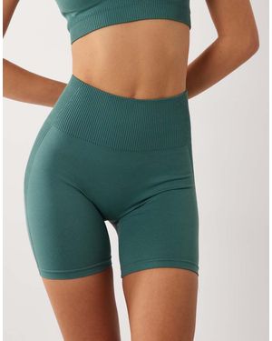 4505 Sculpting Seamless 5 Inch High Waist Booty Short - Green