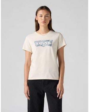 Levi's Lse The Perfect Tee Ophelia Floral Bw Fi - Natural