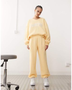 Edikted Clark Oversized Joggers - Natural