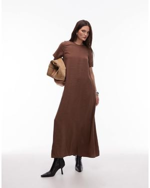 ASOS Modal Trapeze T Shirt Dress - Brown