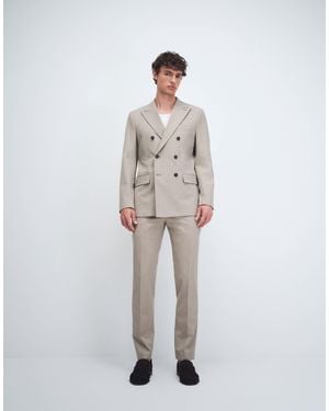 SELECTED Slim Fit Suit Pants - White