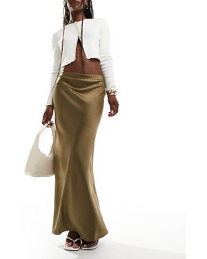 Y.A.S Maxi Satin Skirt - Metallic