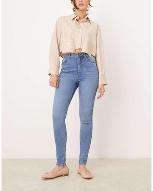 New Look Lift And Shape Jenna Skinny Jeans - Blue